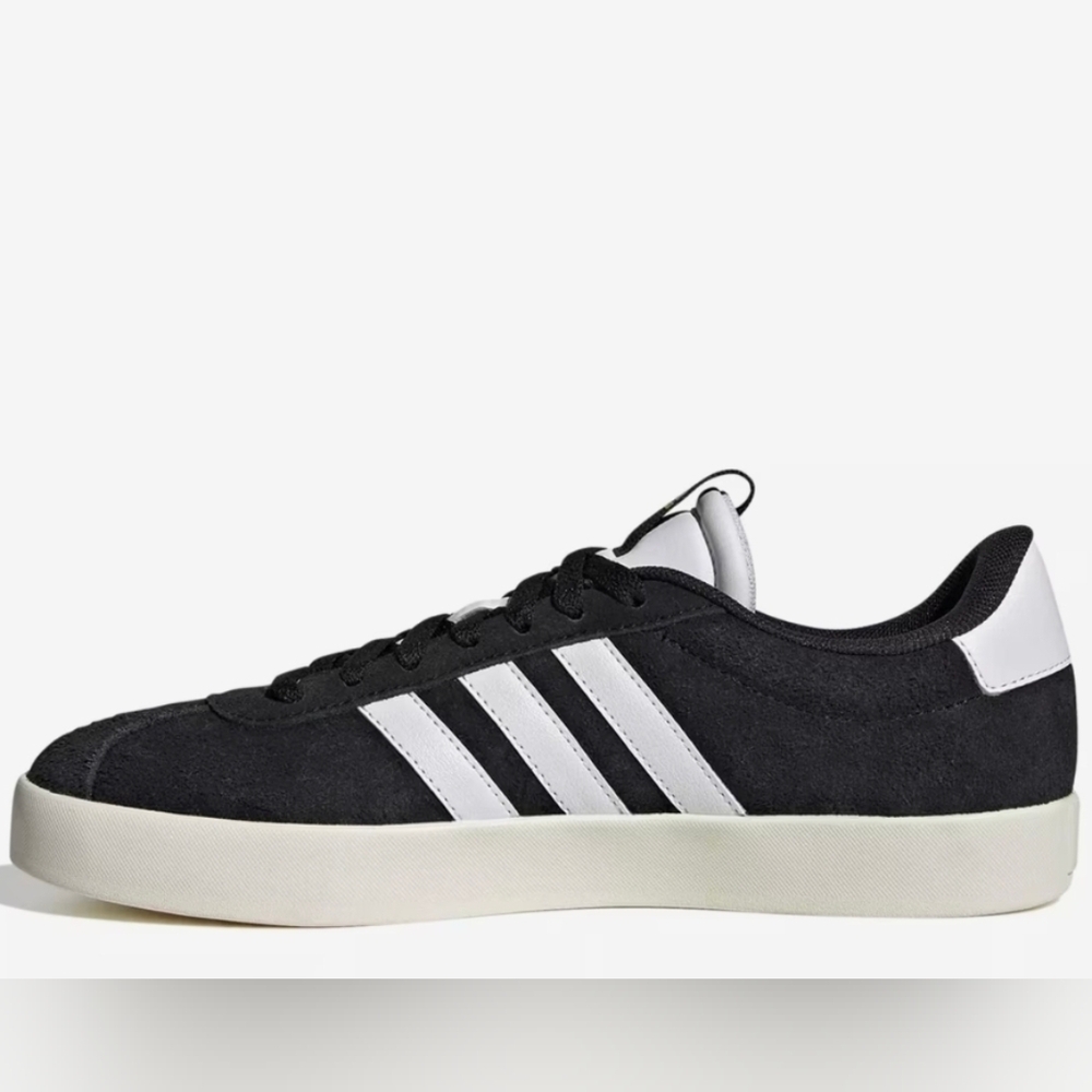 New Adidas VL Court 3.0 Suede Men's Sneakers Skate Black - Picture 3 of 4